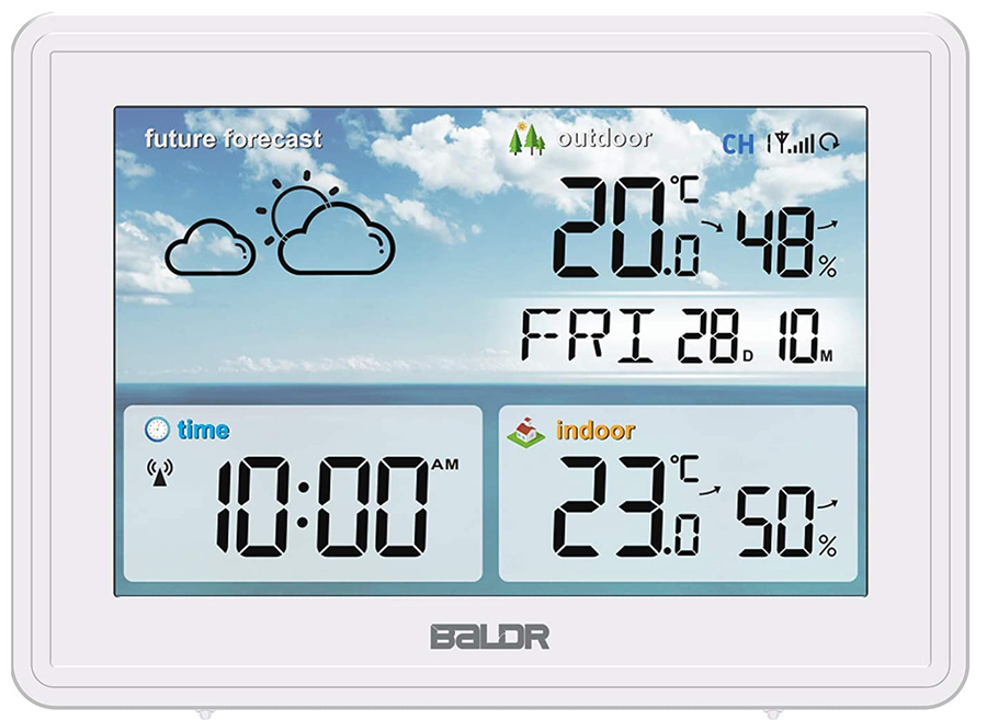 Цифровая метеостанция BALDR упаковка под 6 капкейков с окном белая 25 х 17 х 10 см