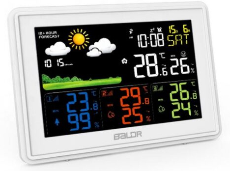 Цифровая метеостанция BALDR адвент календарь с наклейками