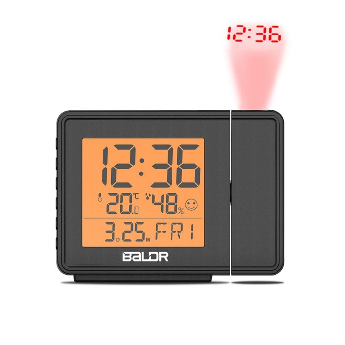 Проекционные часы BALDR светодиодная сеть с колпачком 2 x 2 м белая с мерцанием белого диода 220в 256 led провод прозрачный пвх ip65