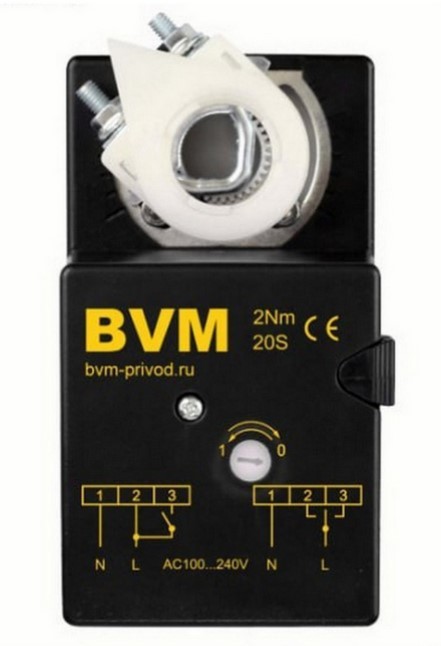 Электропривод BVM TM230-SR-2, размер 12x12