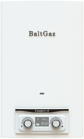 Газовый проточный водонагреватель BaltGaz Comfort 13 New газовая колонка baltgaz comfort 11