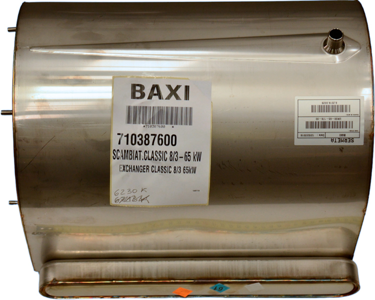 Основной теплообменник Baxi CLASSIC 8/3-65 Kw (710387600)