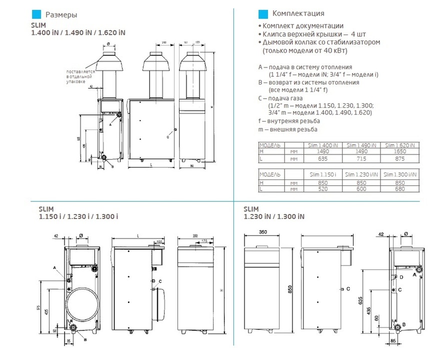 Напольный газовый котел Baxi