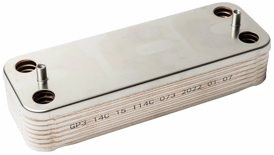 Теплообменник Baxi Теплообменник ГВС пластинчатый вторичный 14 пластин (711613000) цена и фото