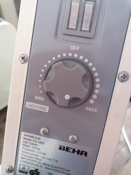 Конвектор электрический Beha FG 1800, цвет белый - фото 3