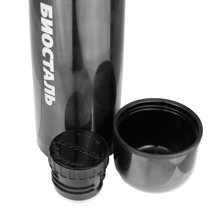 Термос Biostal (0,5 литра) вороненая сталь, цвет черная сталь Biostal (0,5 литра) вороненая сталь - фото 2