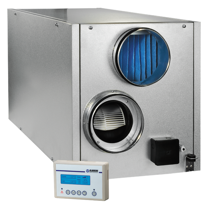 цена Приточно-вытяжная вентиляционная установка с рекуператором Blauberg KOMFORT LE350-3 S16