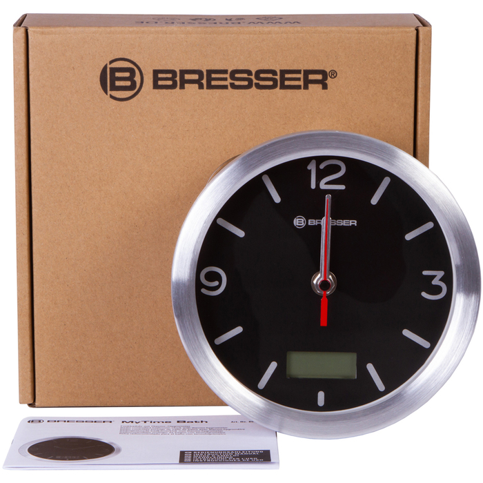Проекционные часы Bresser MyTime Bath RC водонепроницаемые (черные) Bresser MyTime Bath RC водонепроницаемые (черные) - фото 2