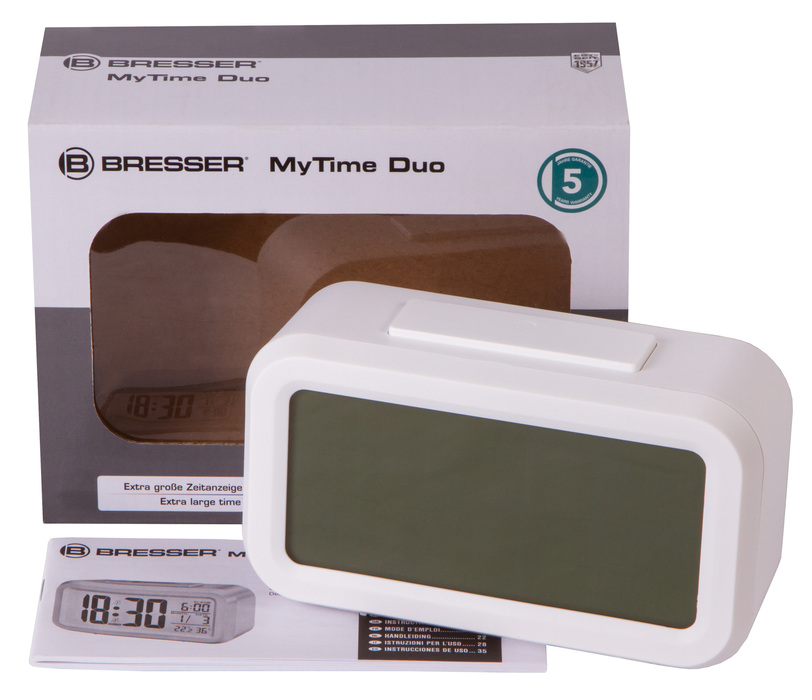 Проекционные часы Bresser MyTime Duo LCD (белые) Bresser MyTime Duo LCD (белые) - фото 2