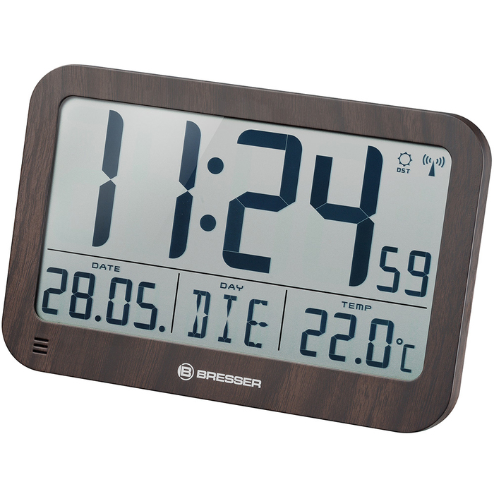 Проекционные часы Bresser MyTime MC LCD (под дерево)
