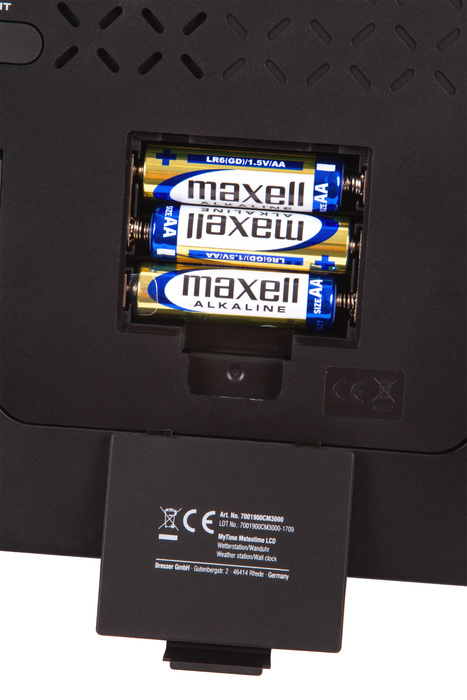 Проекционные часы Bresser MyTime Meteotime LCD, черные - фото 8