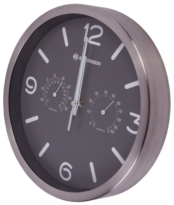 Проекционные часы Bresser MyTime ND DCF Thermo/Hygro, 25 см, серые Bresser MyTime ND DCF Thermo/Hygro, 25 см, серые - фото 5