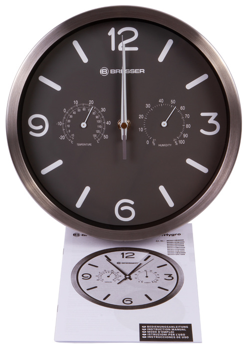 Проекционные часы Bresser MyTime ND DCF Thermo/Hygro, 25 см, серые Bresser MyTime ND DCF Thermo/Hygro, 25 см, серые - фото 6