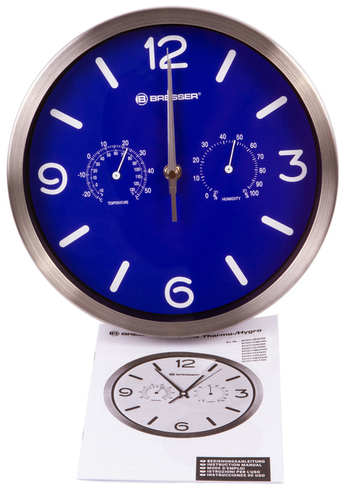 Проекционные часы Bresser MyTime ND DCF Thermo/Hygro, 25 см, синие Bresser MyTime ND DCF Thermo/Hygro, 25 см, синие - фото 3
