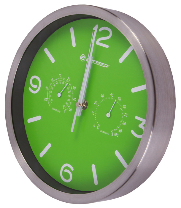 Проекционные часы Bresser MyTime ND DCF Thermo/Hygro, 25 см, зеленые Bresser MyTime ND DCF Thermo/Hygro, 25 см, зеленые - фото 2