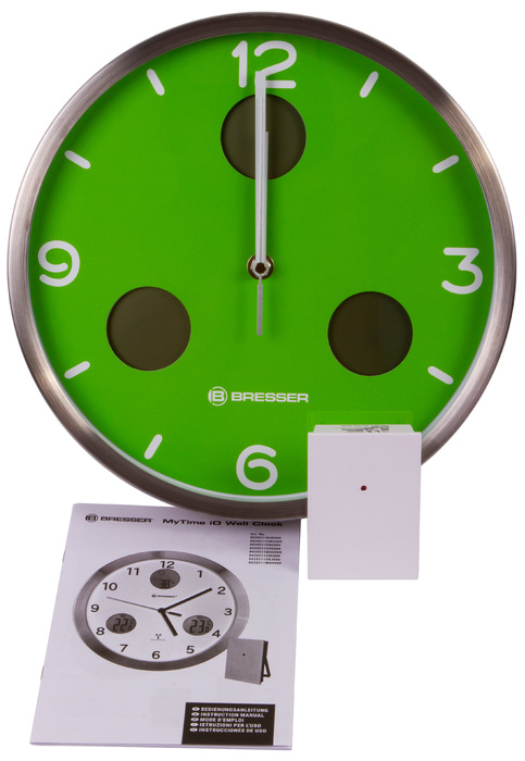 Проекционные часы Bresser MyTime io NX Thermo/Hygro, 30 см, зеленые Bresser MyTime io NX Thermo/Hygro, 30 см, зеленые - фото 3