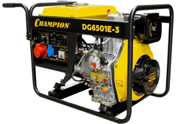 Дизельный CHAMPION DG6501E-3 champion dg6501e 5500 вт
