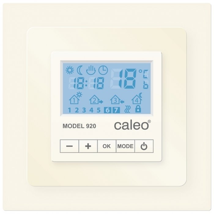 Терморегулятор для теплого пола Caleo инфракрасная пленка для теплого пола caleo grid 5 м2 750 вт