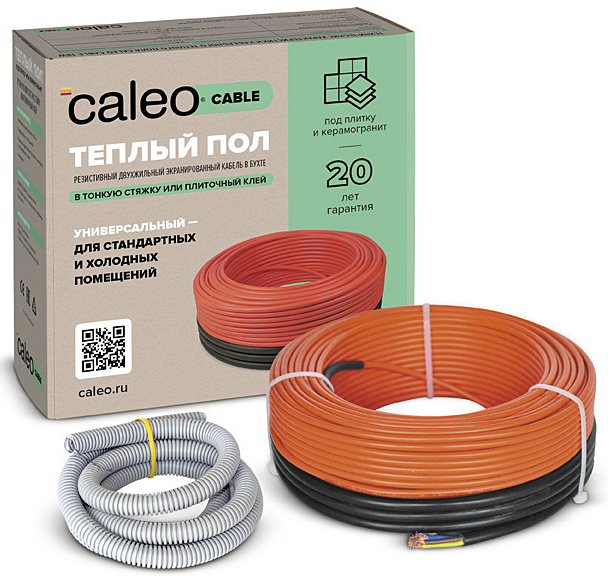 Нагревательный кабель 2 м2 Caleo Cable 17W-12