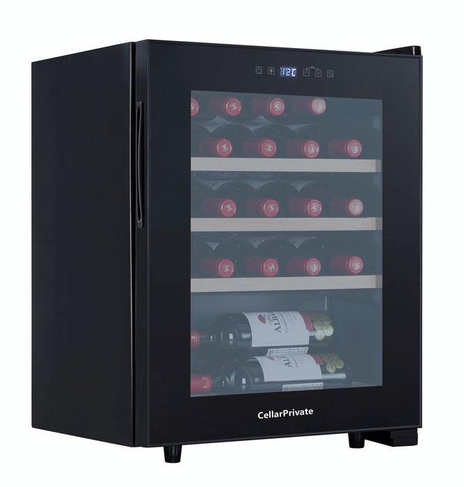 Отдельностоящий винный шкаф 22-50 бутылок Cellar Private CP023, цвет черный - фото 2