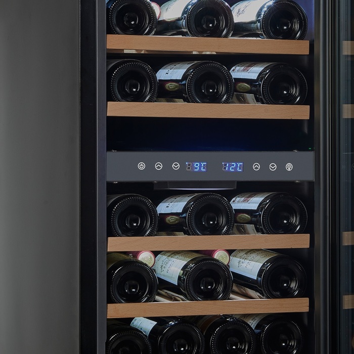 Встраиваемый винный шкаф 22-50 бутылок Cellar Private CP027-2TB, цвет чёрный - фото 3