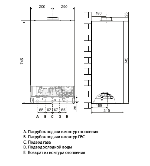 Настенный газовый котел Chaffoteaux