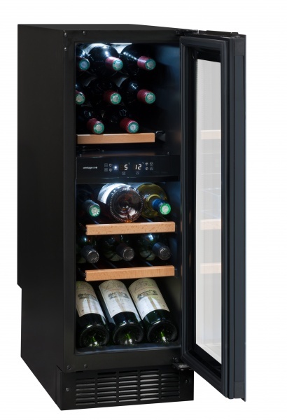 Встраиваемый винный шкаф Climadiff AVU18TDZA, цвет черный - фото 3