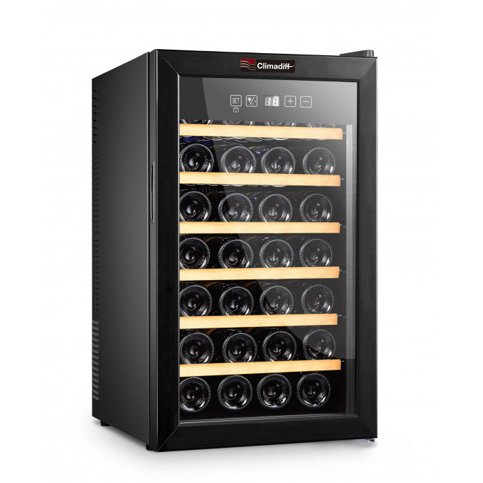 Отдельностоящий винный шкаф 22-50 бутылок Climadiff CLS28H, цвет черный - фото 1
