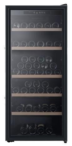 Отдельностоящий винный шкаф 101-200 бутылок LaSommeliere CTV177, цвет черный - фото 1
