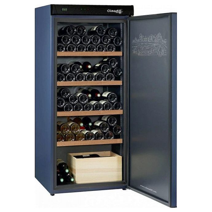 Отдельностоящий винный шкаф 101-200 бутылок Climadiff CVP180, цвет белый