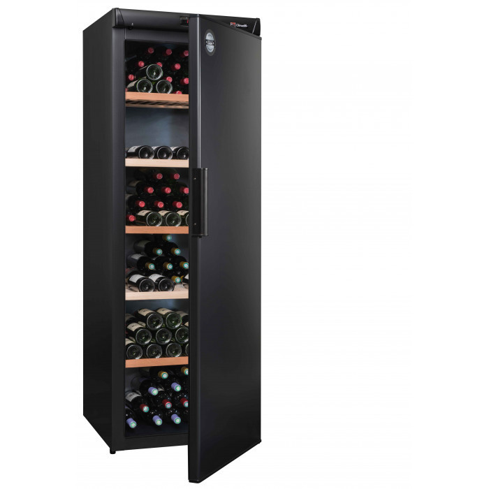 Отдельностоящий винный шкаф более 201 бутылки Climadiff CVP268A++, цвет черный