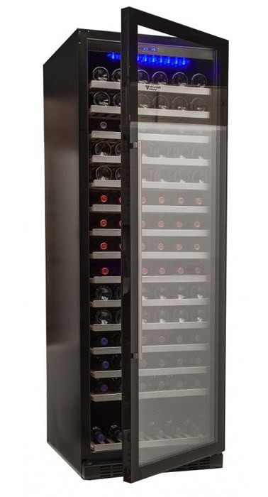 Встраиваемый винный шкаф 101-200 бутылок Cold Vine C165-KBT1, цвет черный - фото 2