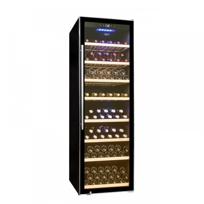 Отдельностоящий винный шкаф 101-200 бутылок Cold Vine C192-KBF1, цвет черный