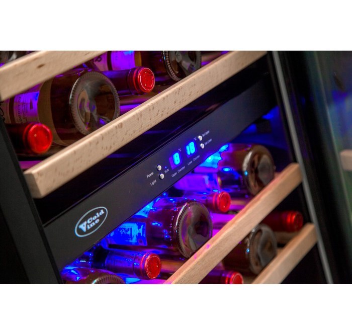 Отдельностоящий винный шкаф 22-50 бутылок Cold Vine C34-KBF2, цвет черный - фото 5
