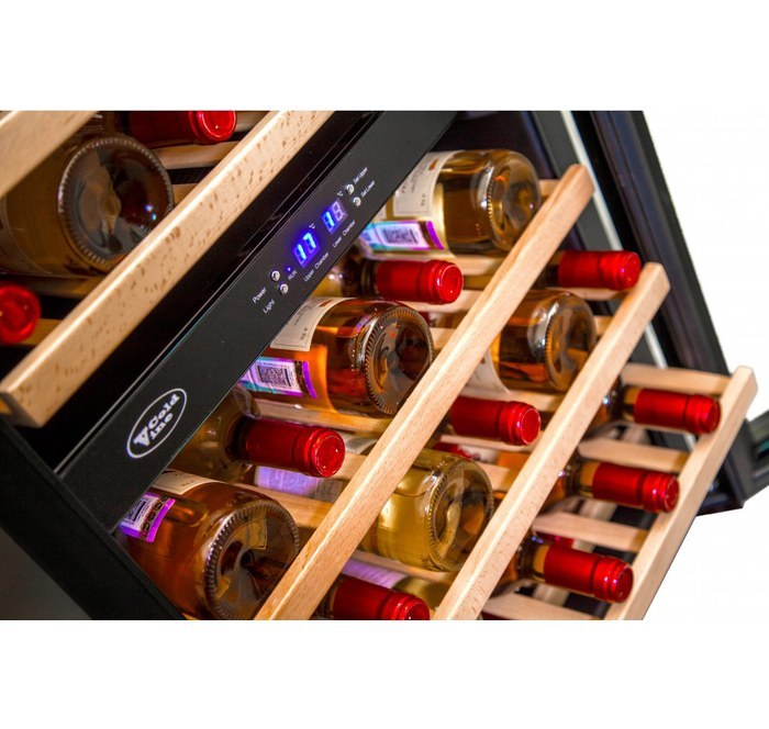 Отдельностоящий винный шкаф 22-50 бутылок Cold Vine C34-KBF2, цвет черный - фото 6
