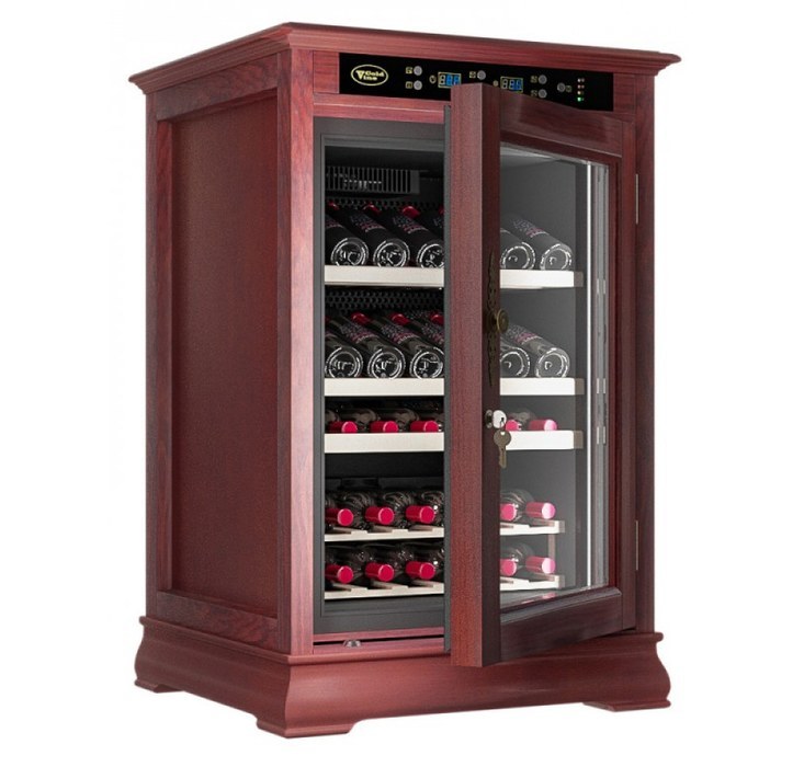 Отдельностоящий винный шкаф 22-50 бутылок Cold Vine C46-WM1 (Classic), цвет махагон Cold Vine C46-WM1 (Classic) - фото 2