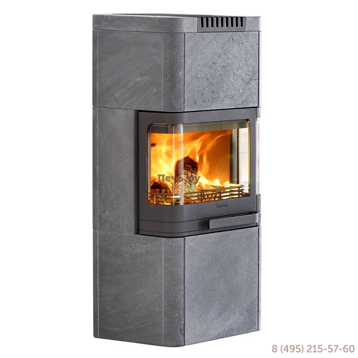 

Печь-камин Contura, Серый, Contura 26T, талькомагнезит, низкая версия