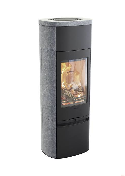 

Печь-камин Contura, Черный, Contura 890T Style, чугунная дверца, черный