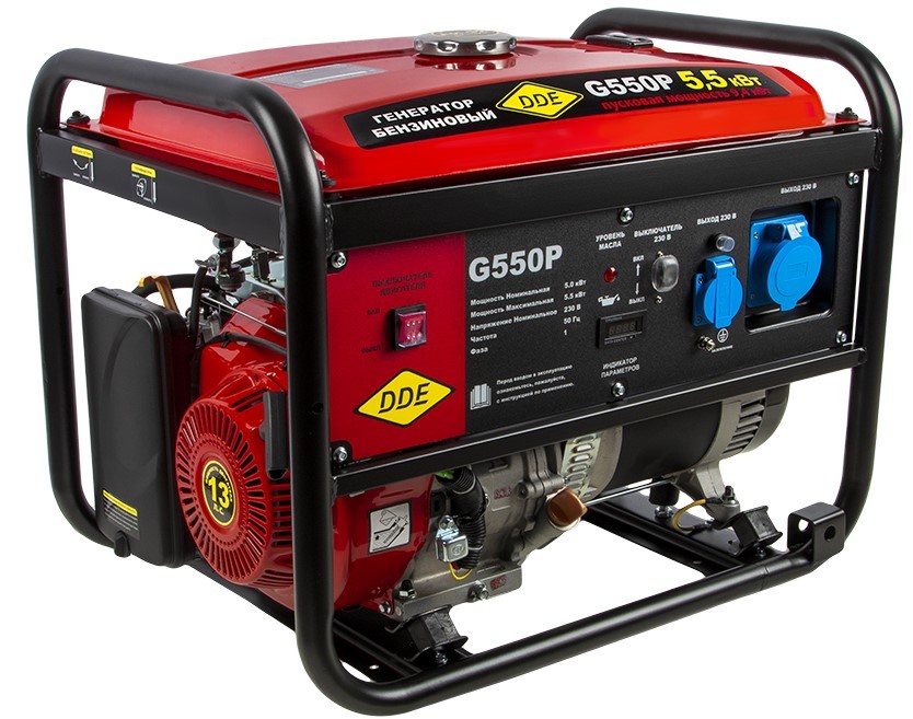 Бензиновый DDE G550P бензиновый генератор dde g550p 5500 вт