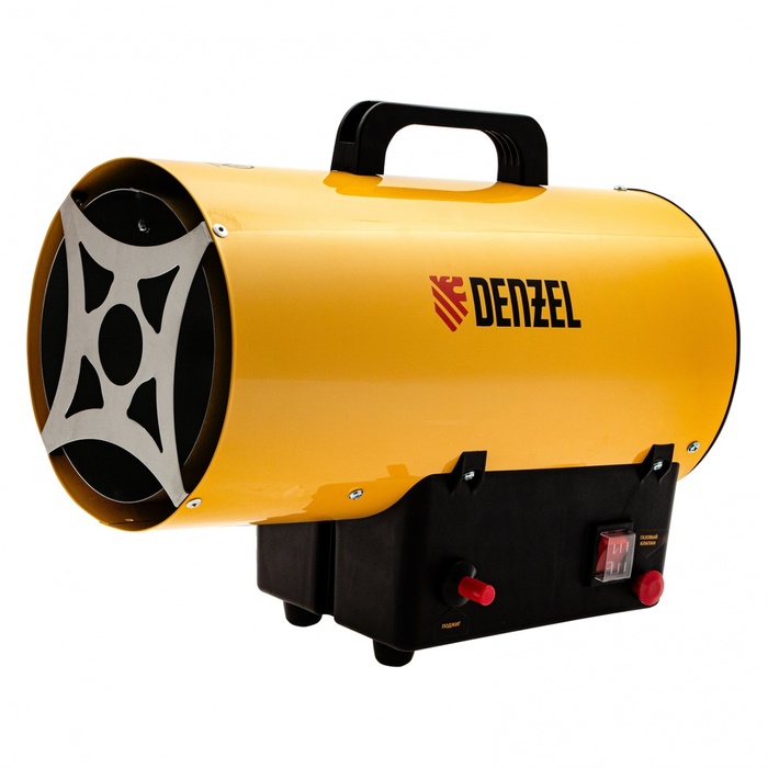 Газовая тепловая пушка DENZEL jbl protemp s 300 надёжный регулируемый нагреватель 300 вт с защитным кожухом для аквариума 160 400 л