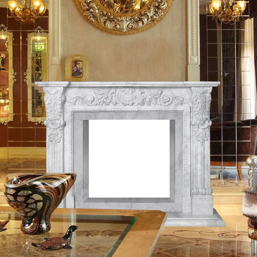 Облицовка для дровяных каминов DeMarco GRACIA Carrara Light, цвет белый мрамор - фото 1