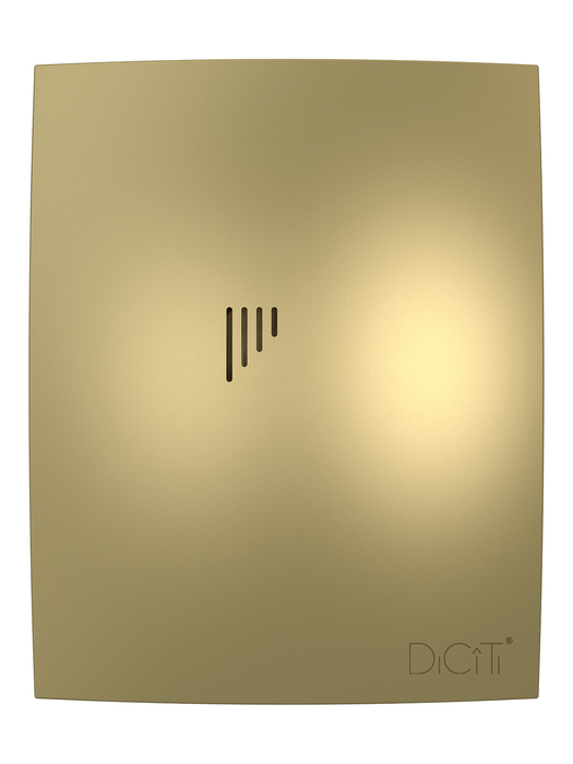 Вытяжка для ванной диаметр 100 мм DiCiTi Breeze 4C champagne, цвет золотой, размер 98 - фото 2