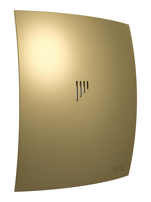 Вытяжка для ванной диаметр 100 мм DiCiTi Breeze 4C champagne, цвет золотой, размер 98 - фото 1