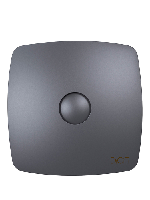 Вытяжка для ванной диаметр 100 мм DiCiTi RIO 4C Dark gray metal, цвет серый, размер 98 - фото 2