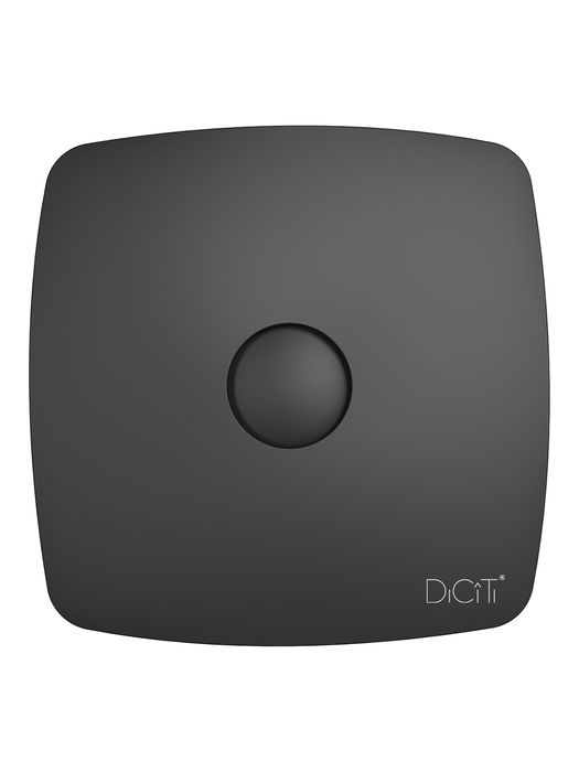Вытяжка для ванной диаметр 100 мм DiCiTi RIO 4C Matt black, размер 98 - фото 2