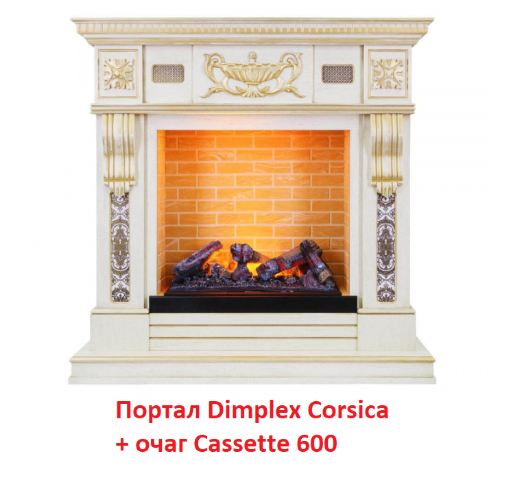 Широкий портал Dimplex Corsica (Cassette 600), цвет белый дуб с золотом Dimplex Corsica (Cassette 600) - фото 2
