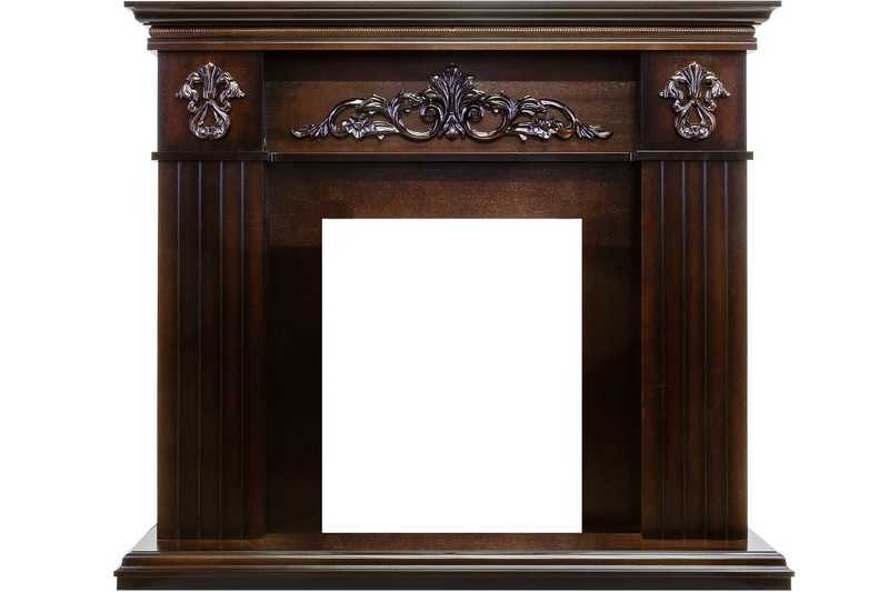 Деревянный портал для камина Dimplex Provence (для классика Opti-Myst, Optiflame), цвет коньяк