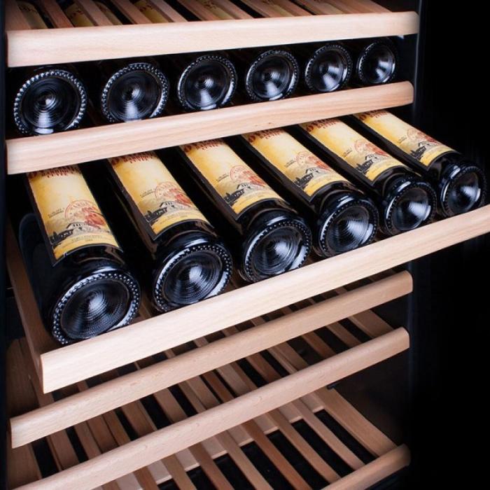 Встраиваемый винный шкаф 51-100 бутылок Dunavox DAB-89.215DW, цвет черный - фото 3