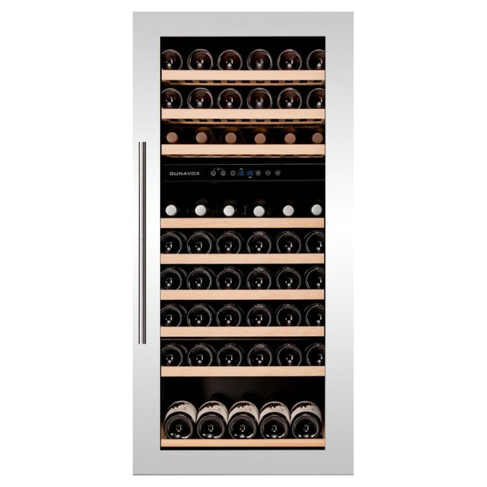 Встраиваемый винный шкаф 51-100 бутылок Dunavox DAB-89.215DW, цвет черный - фото 1