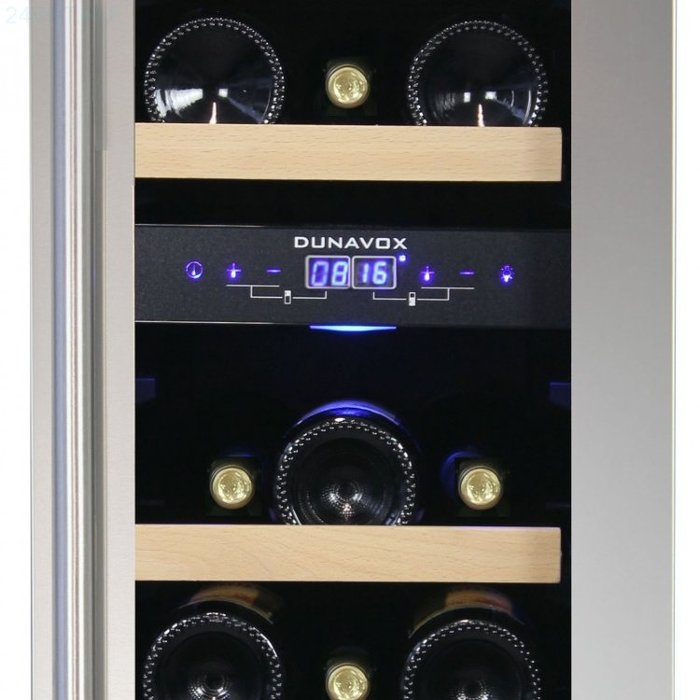 Встраиваемый винный шкаф Dunavox DAU-17.57DSS, цвет черный - фото 4